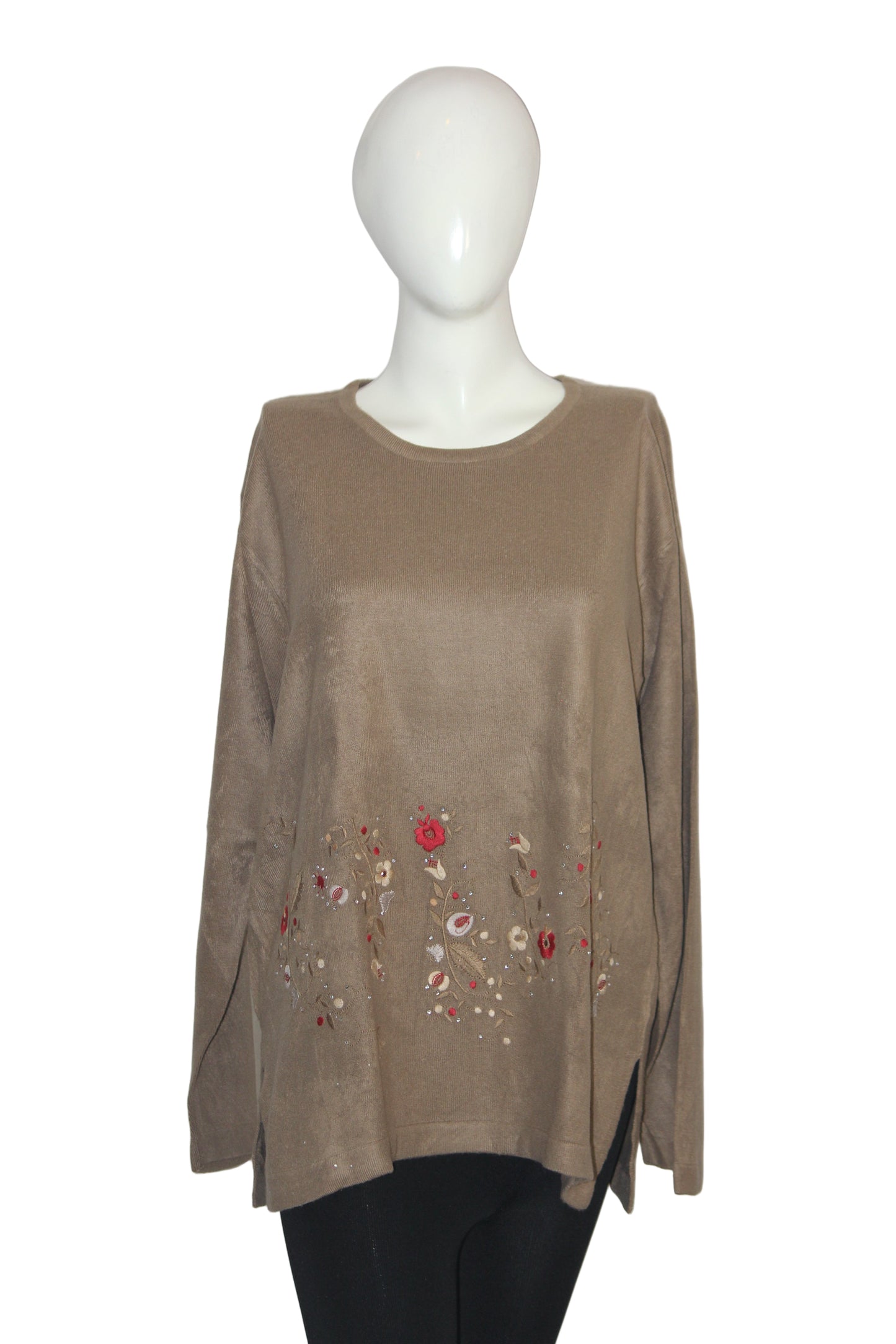 Warm Caramel Knit Sweater – Frank Saul – Medium