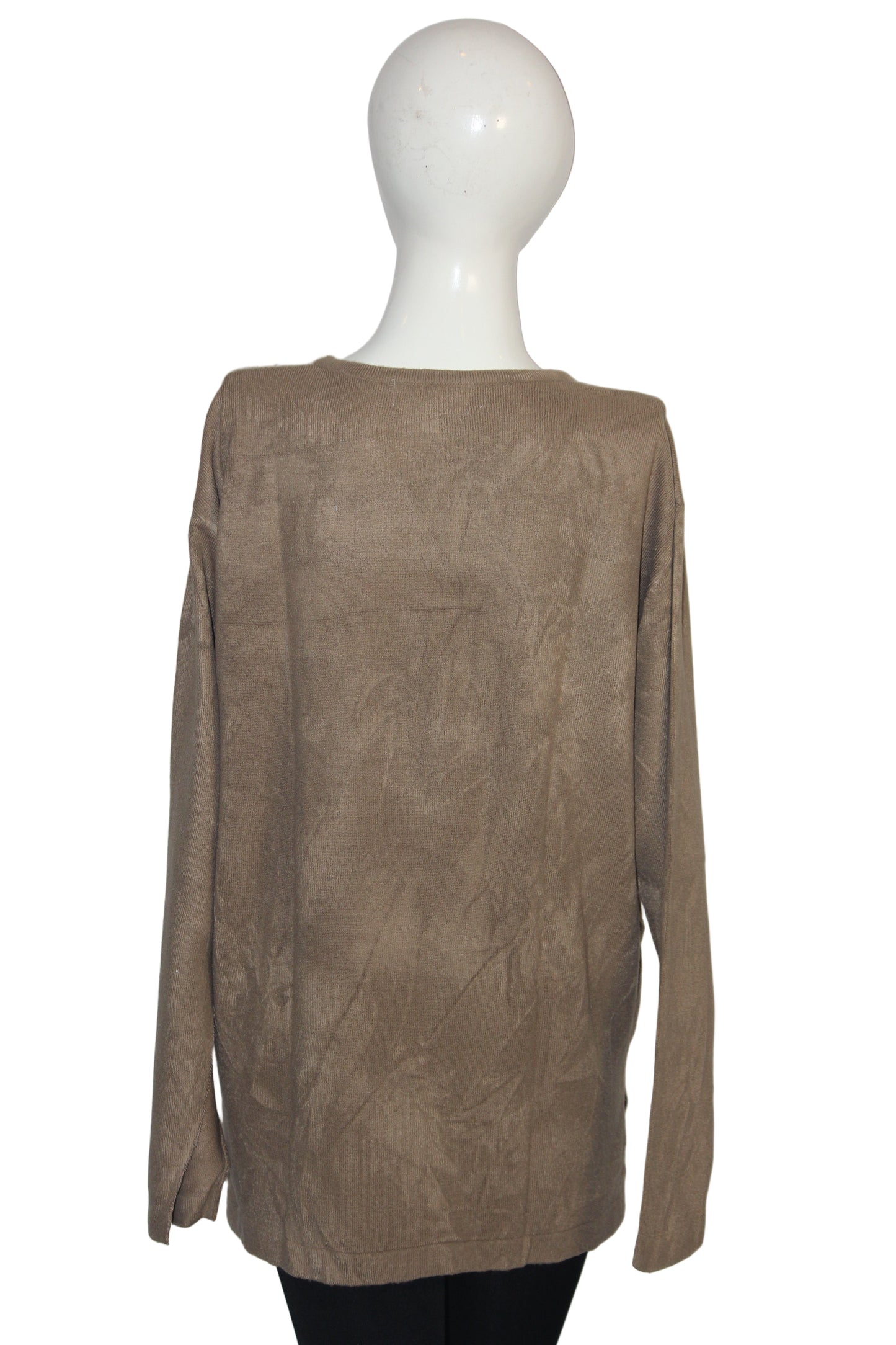 Warm Caramel Knit Sweater – Frank Saul – Medium