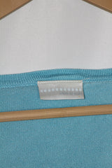 Amaranto Feroza Blue Button-Down Sweater (Large)