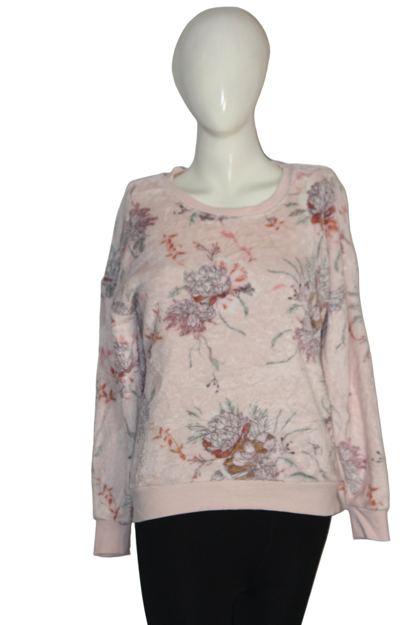 Floral Blush Winter Sweater