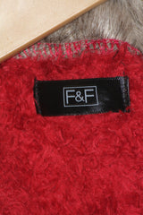 Red Furry Neck Winter Fleece sweatshirt – F&F