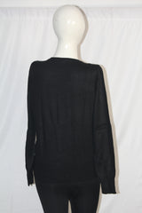 M&S Black Button-Down Sweater (Medium)