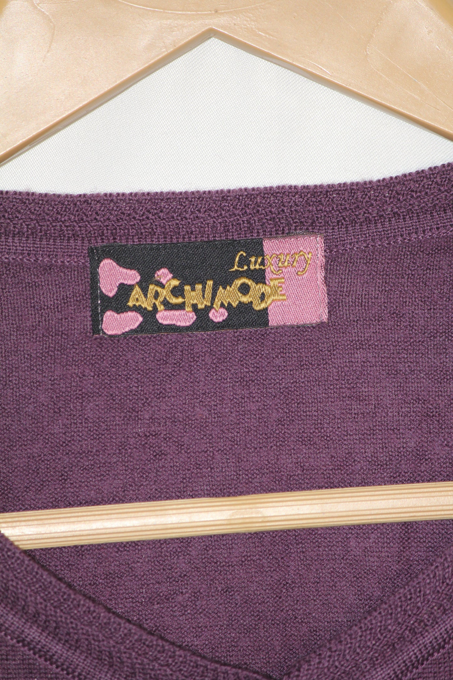 Archi Mode Purple Button-Down Sweater (Small)