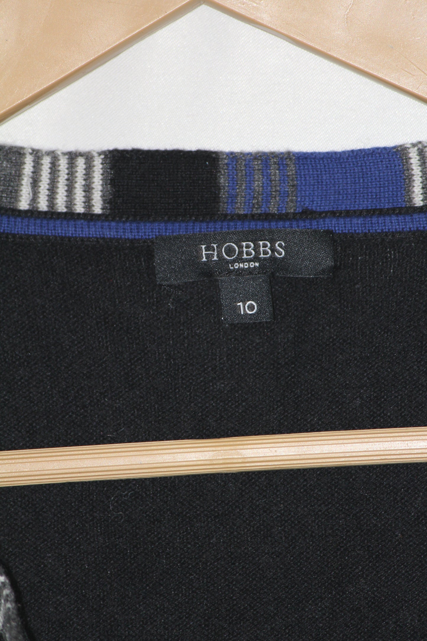 Hobbs Black Button-Down Sweater (Small)