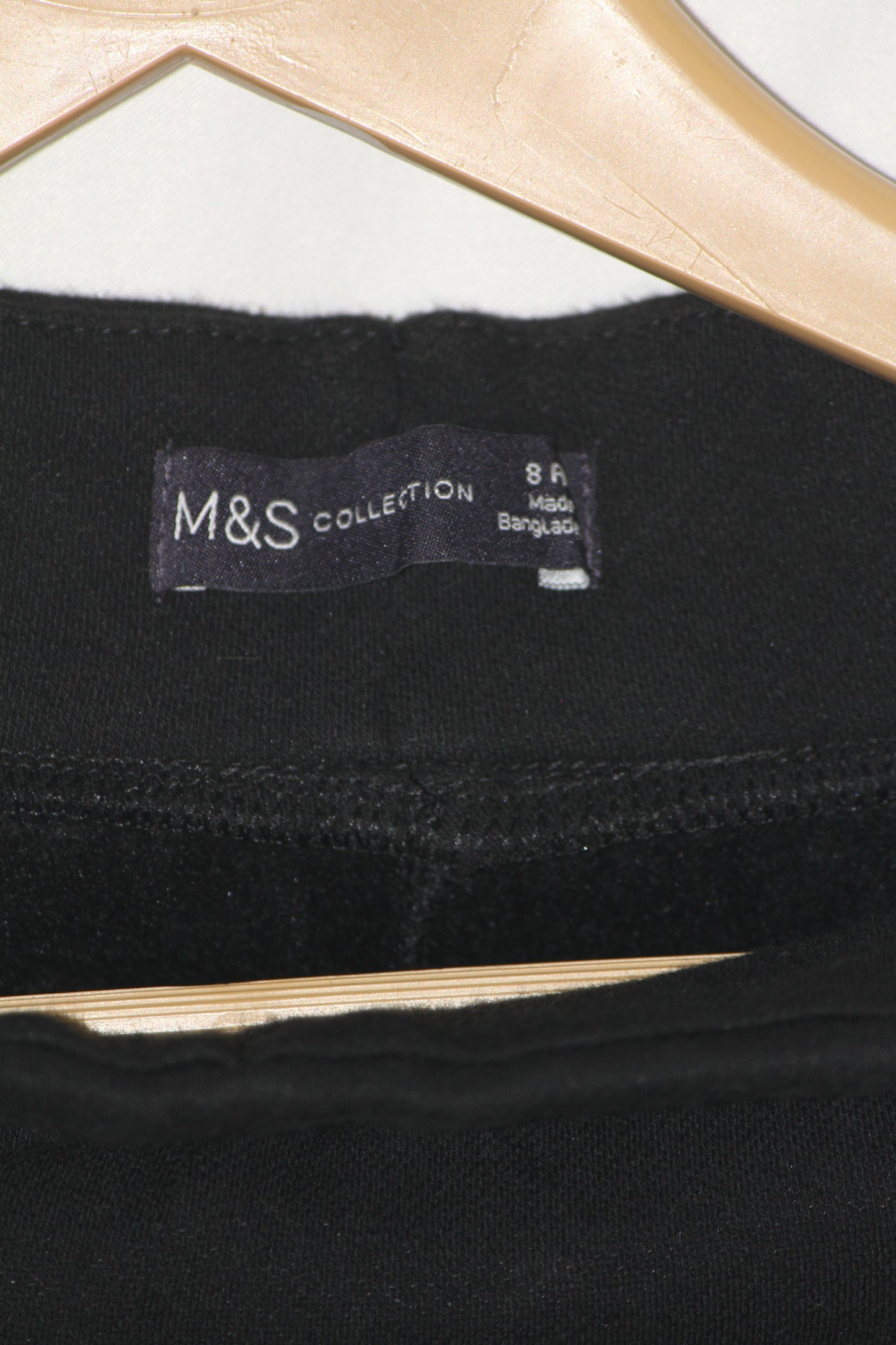 M&S Stretch Black Trouser (Small)