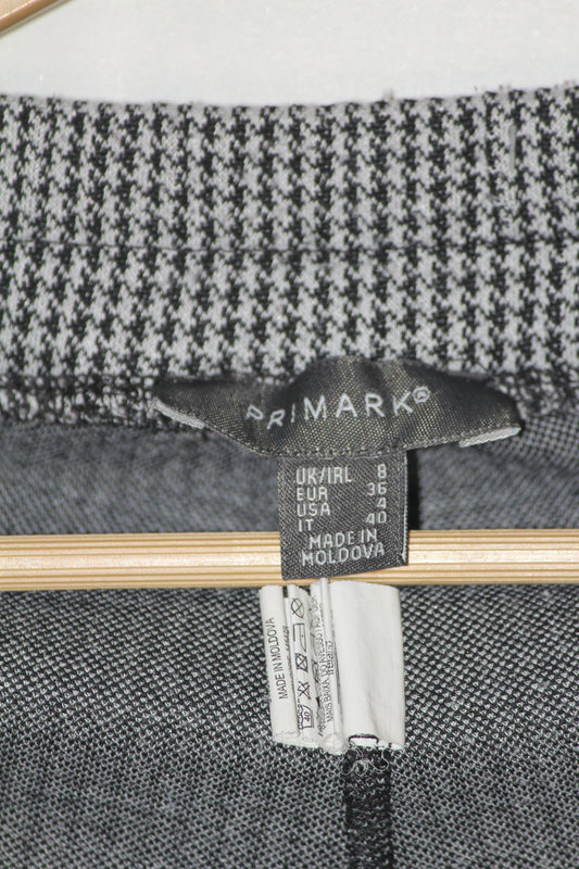 Primark Grey & Black Cotton Trouser – Small