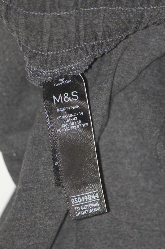 M&S Grey Women’s Trouser with Stripes – Large