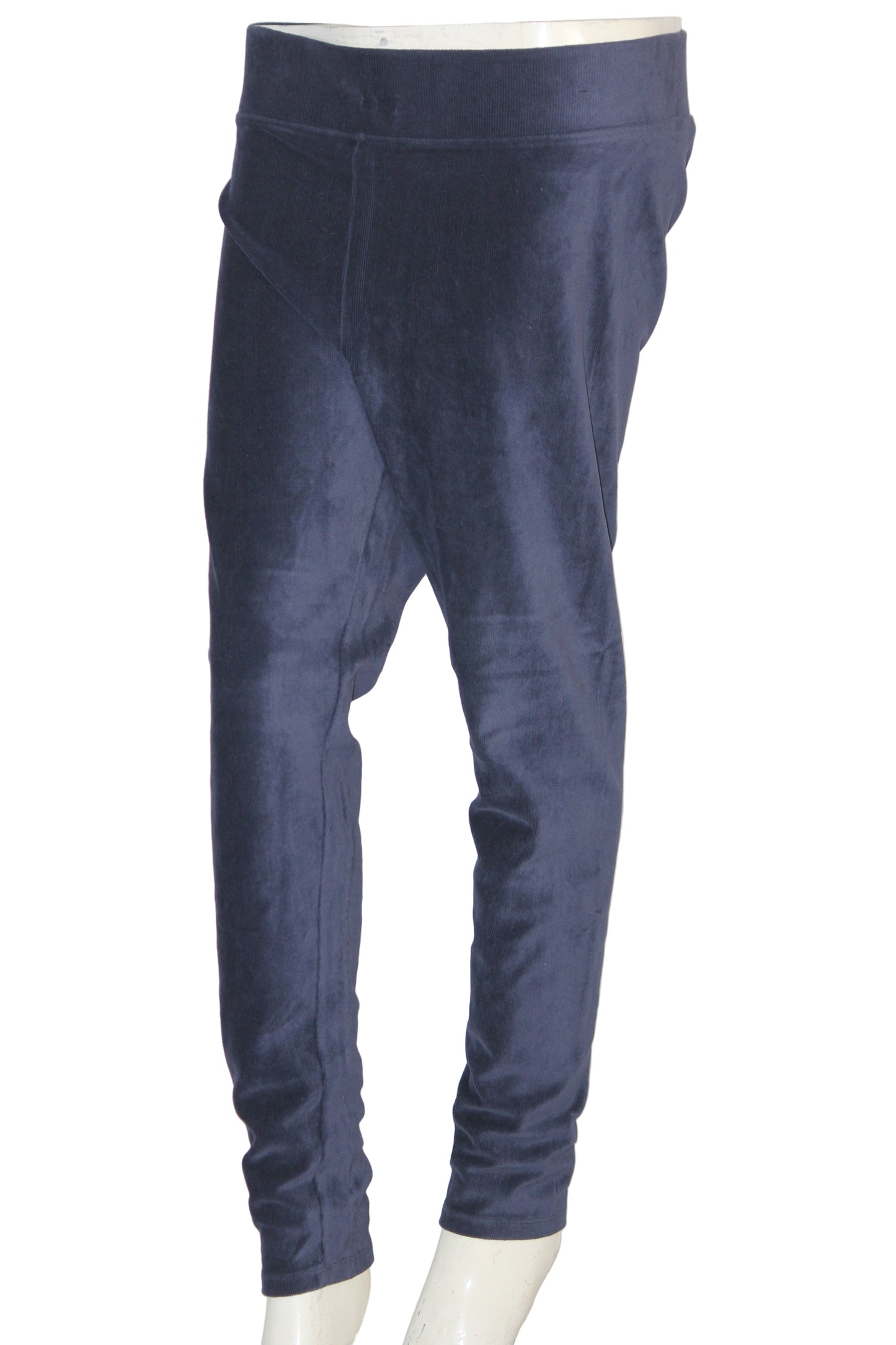 M&S Blue Shiny Trouser – Premium Stretch Shine (Medium)