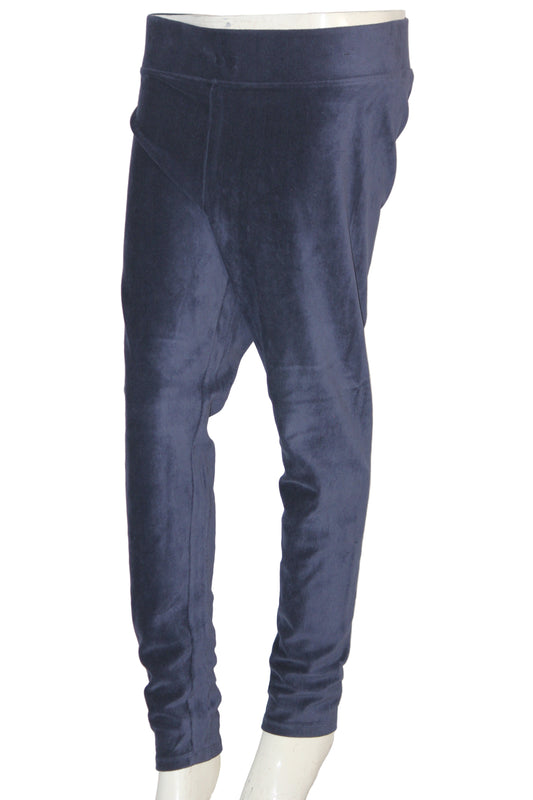 M&S Blue Shiny Trouser – Premium Stretch Shine (Medium)