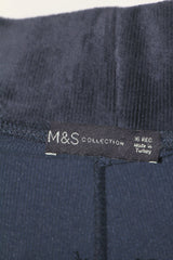 M&S Blue Shiny Trouser – Premium Stretch Shine (Medium)