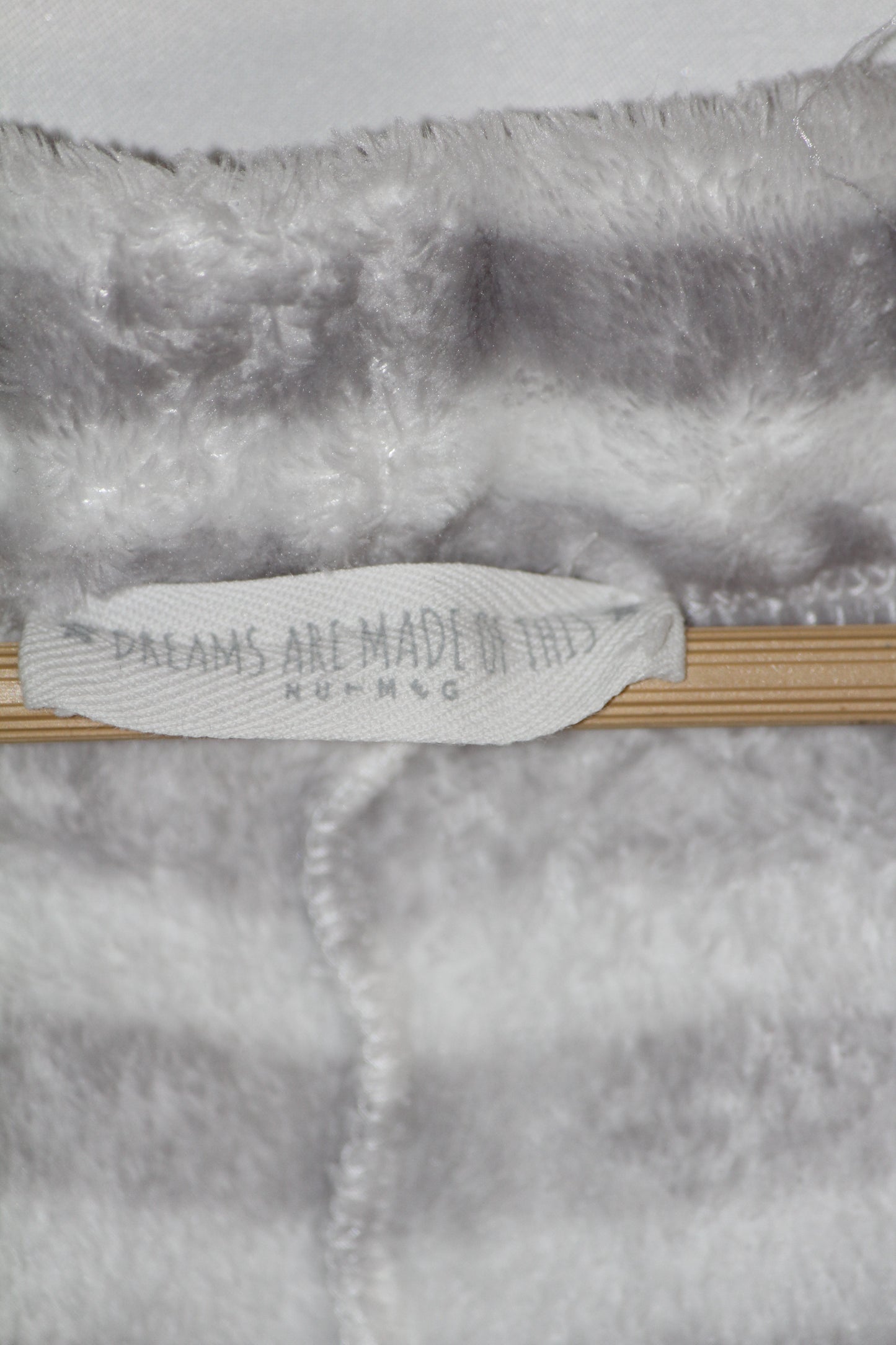 Nutmeg White & Grey Stripe Warm Tights – Soft Winter Style (Large)