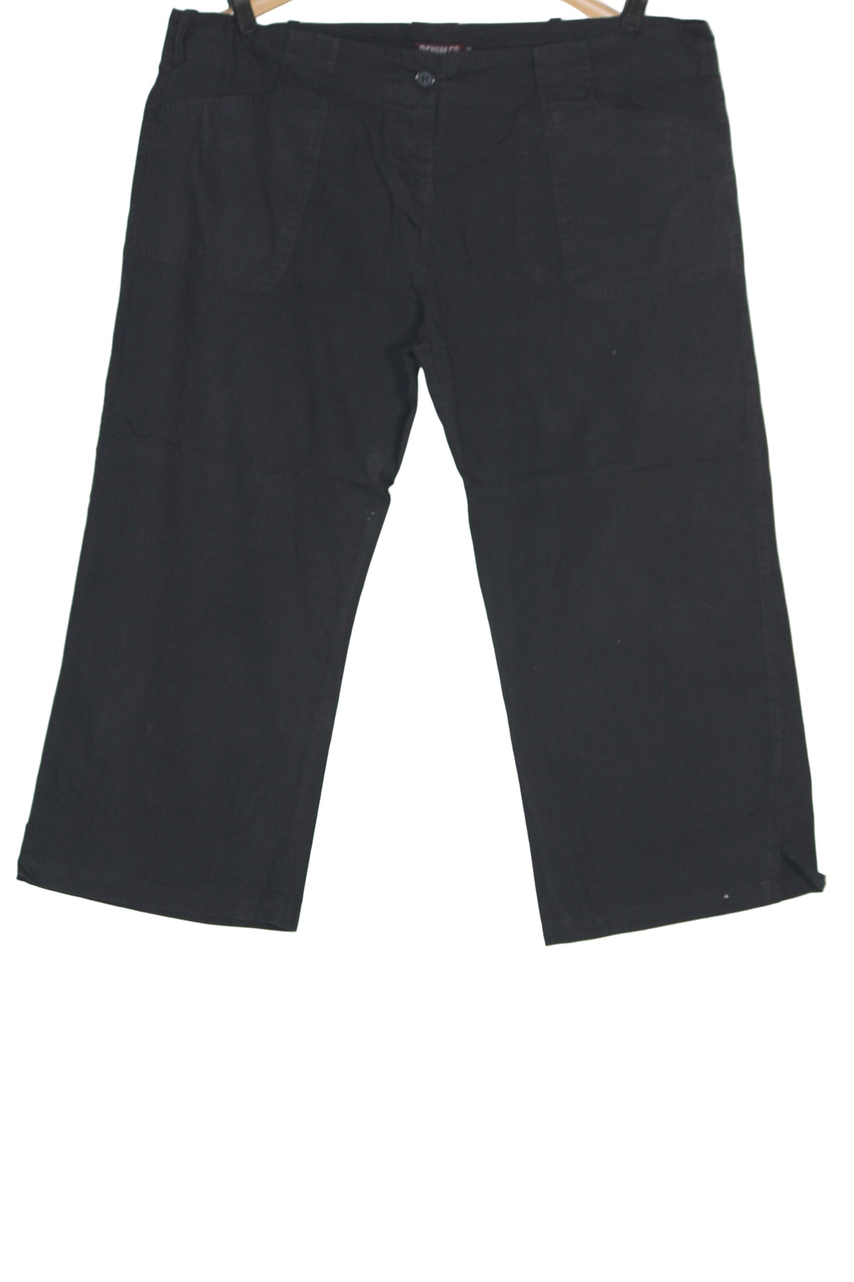 Denim Black Cotton Pant – 4-Pocket Everyday Essential (Large)