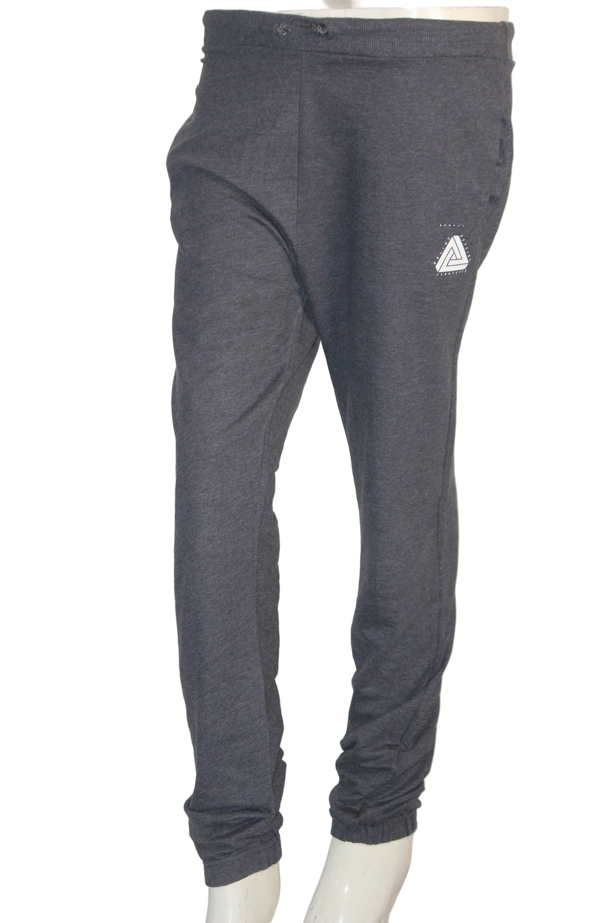 Black Women’s Trouser with Triangle Logo by ThriftyFy – Small