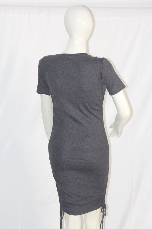 ZARA Grey Short Sleeve Bodycon (Medium)