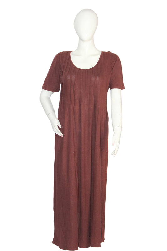 Blue Eagle Brown Half Sleeve Bodycon – Large