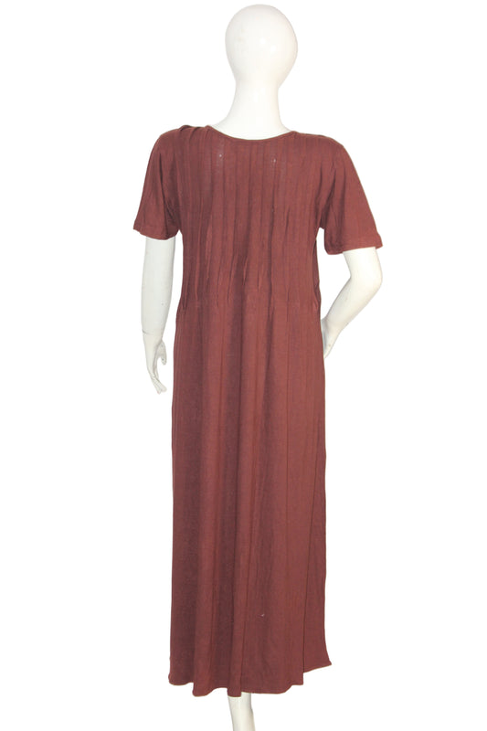 Blue Eagle Brown Half Sleeve Bodycon – Large