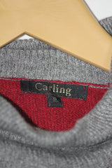 Carling Red & Grey Knit Hi-Neck (Large)