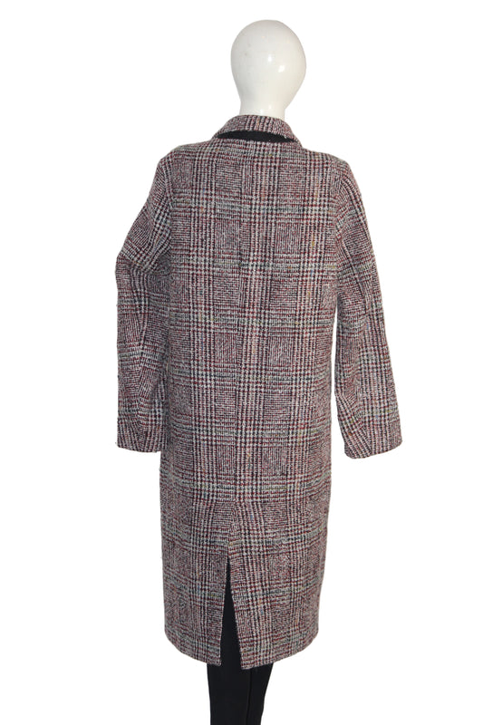 Next Checkered Long Coat (Medium)