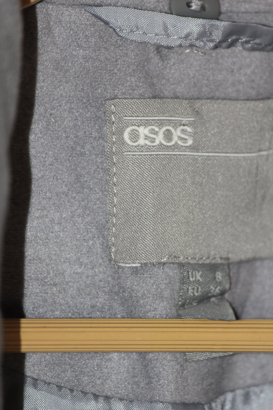 ASOS Grey Long Coat (Small)