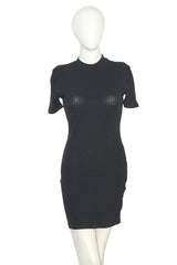 Shein Black Half Sleeve Cotton Bodycon – Small