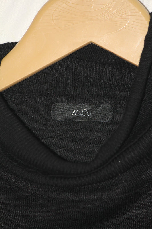 M&Co Black Hi Neck (Large)