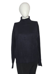 ThriftyFy Navy Blue Women’s Hi Neck (Medium)
