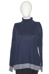 Joules Dark Blue Knit High Neck (Large)