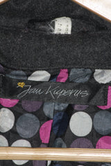 Jau Kuperus Black Button Down Long Coat (Small)