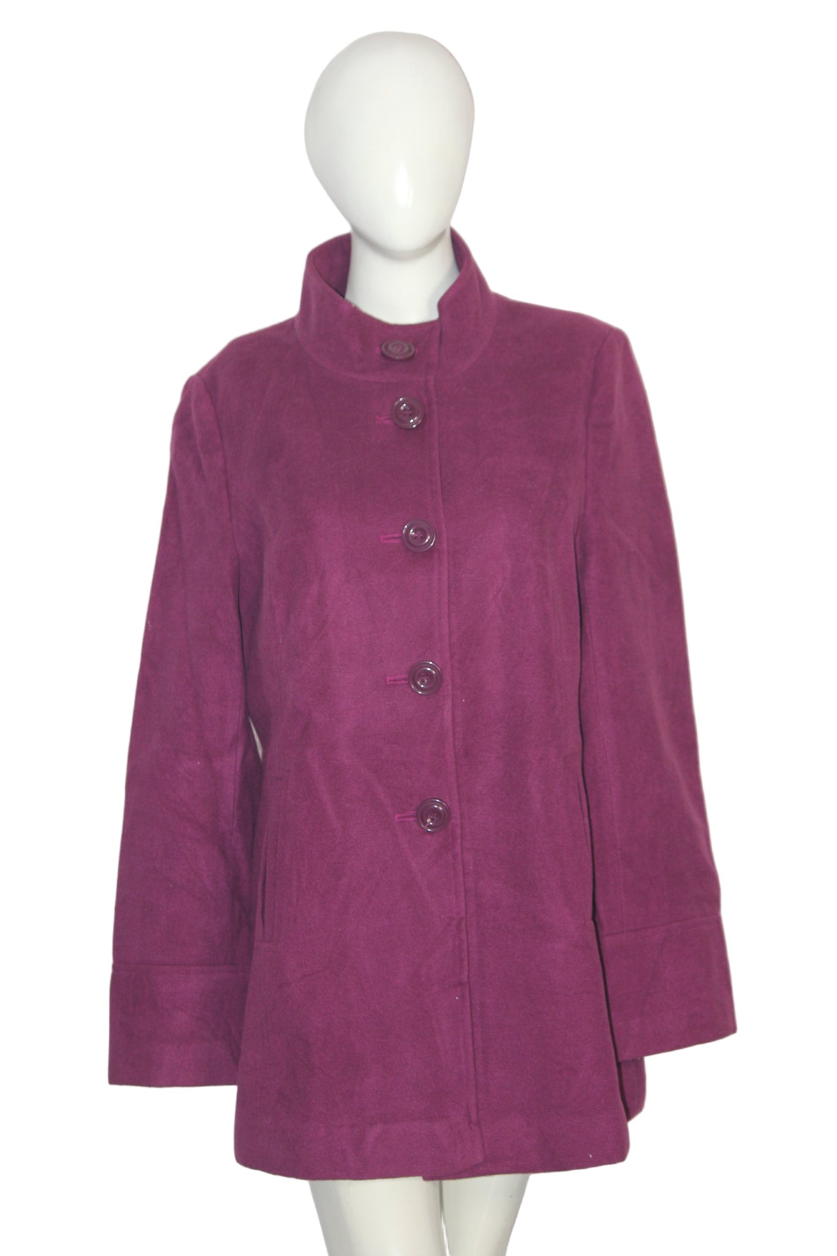 EWM Dark Pink Long Formal Coat (Medium)