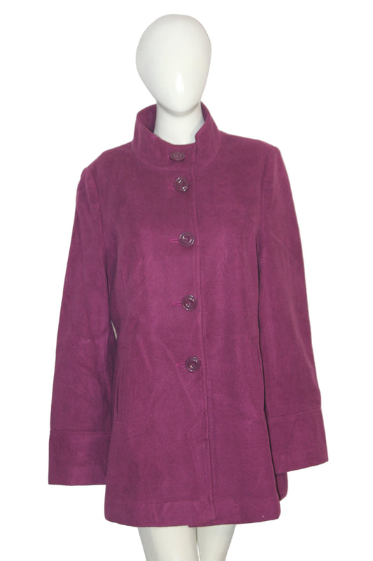 EWM Dark Pink Long Formal Coat (Medium)