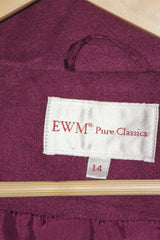 EWM Dark Pink Long Formal Coat (Medium)