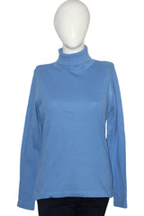 Old Navy Sky Blue Cotton High Neck (Medium)