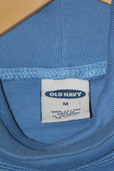 Old Navy Sky Blue Cotton High Neck (Medium)