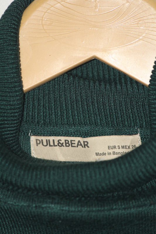 Pull & Bear Green High Neck (Small)