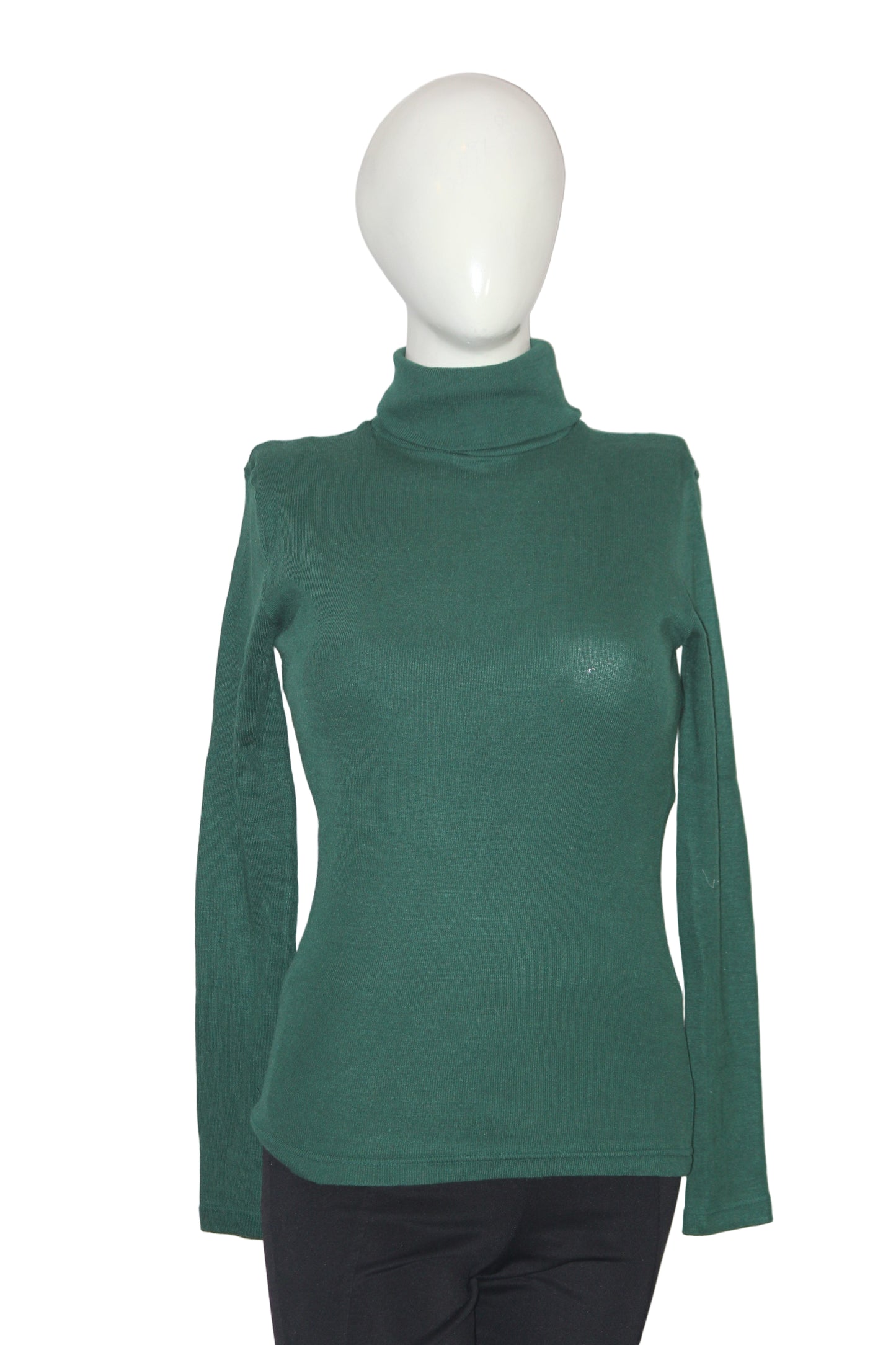 Keynote Green Wool Blend High Neck (Small)