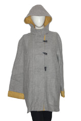 Per Una Grey Wool Blend Long Coat (Medium)