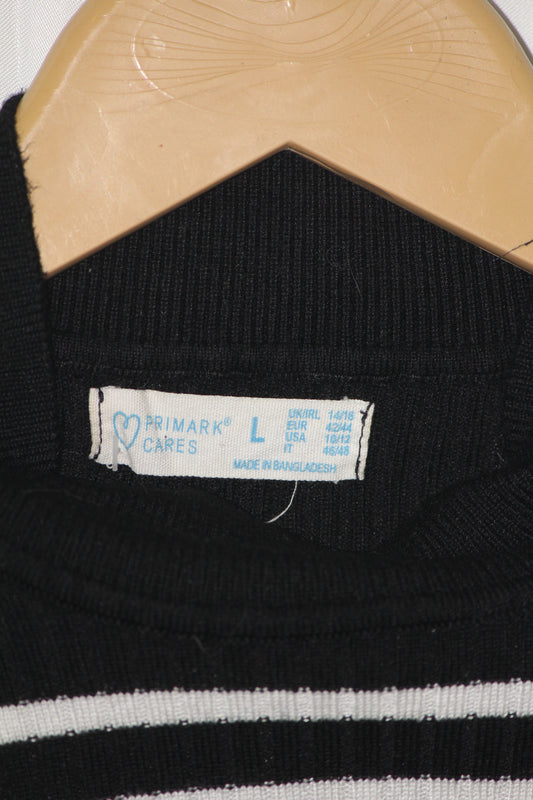 Black Stripe Sweater – Primark – Large