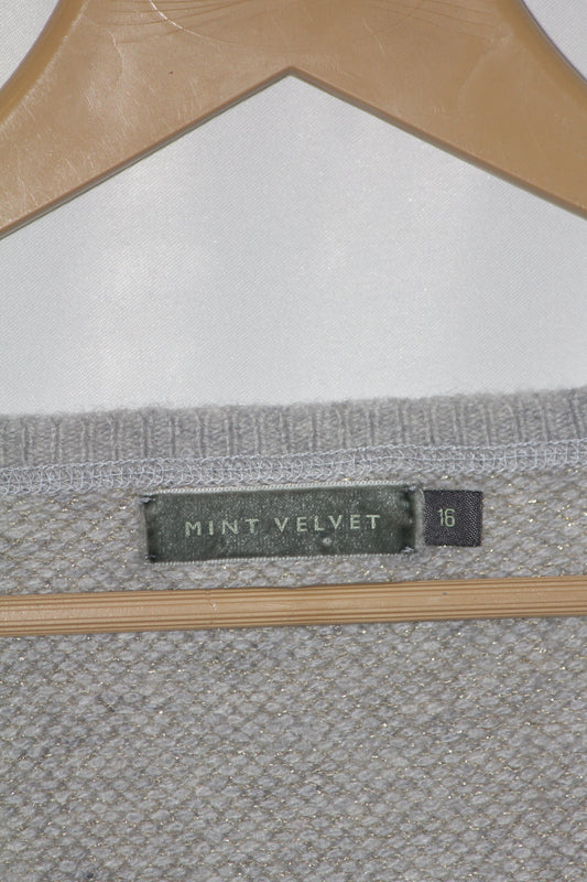 Silver Wool Blend Sweater – Mint Velvet – Small