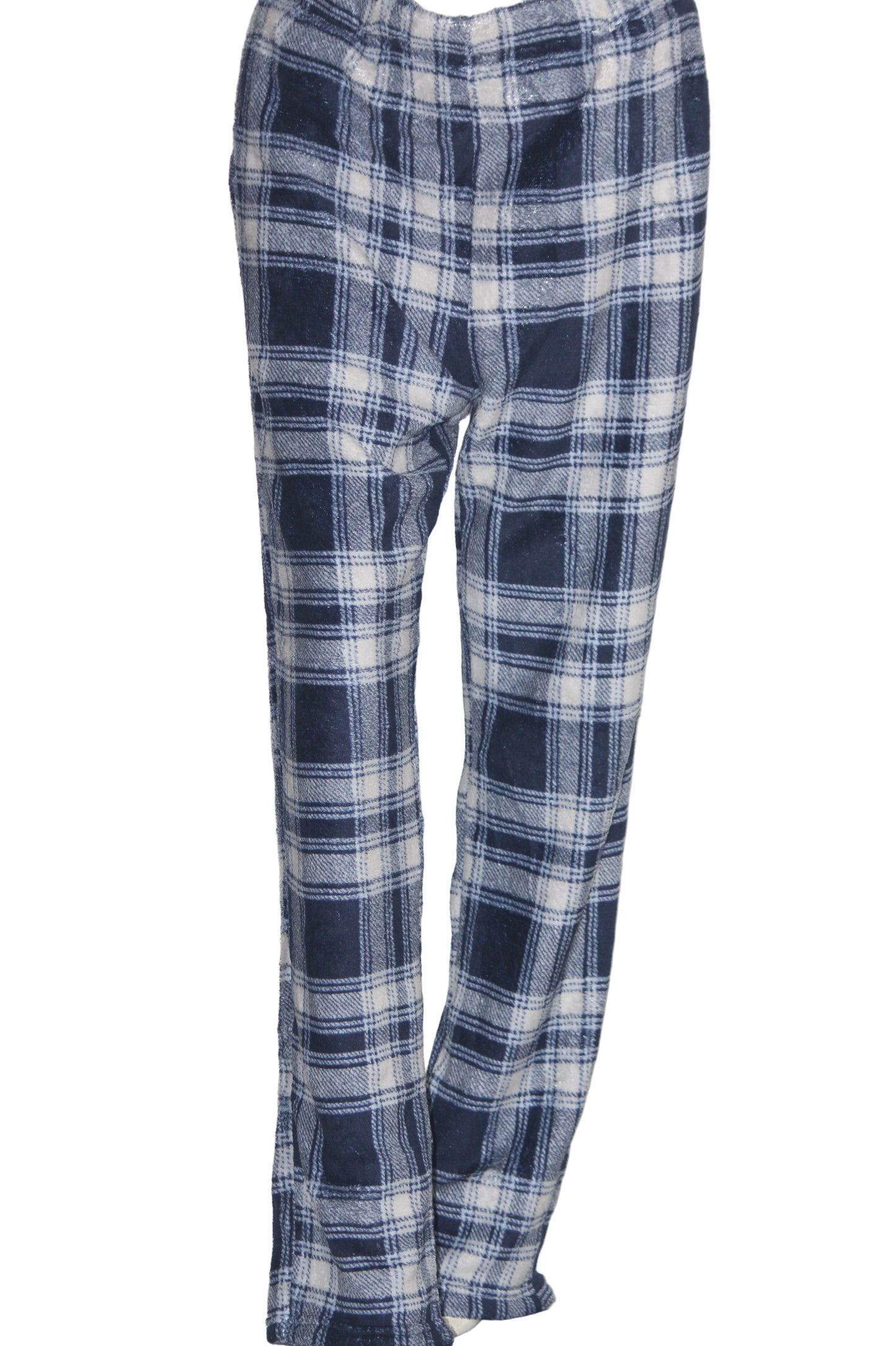 ThriftyFy Checkered Navy Warm Tights – Stylish Comfort (Large)