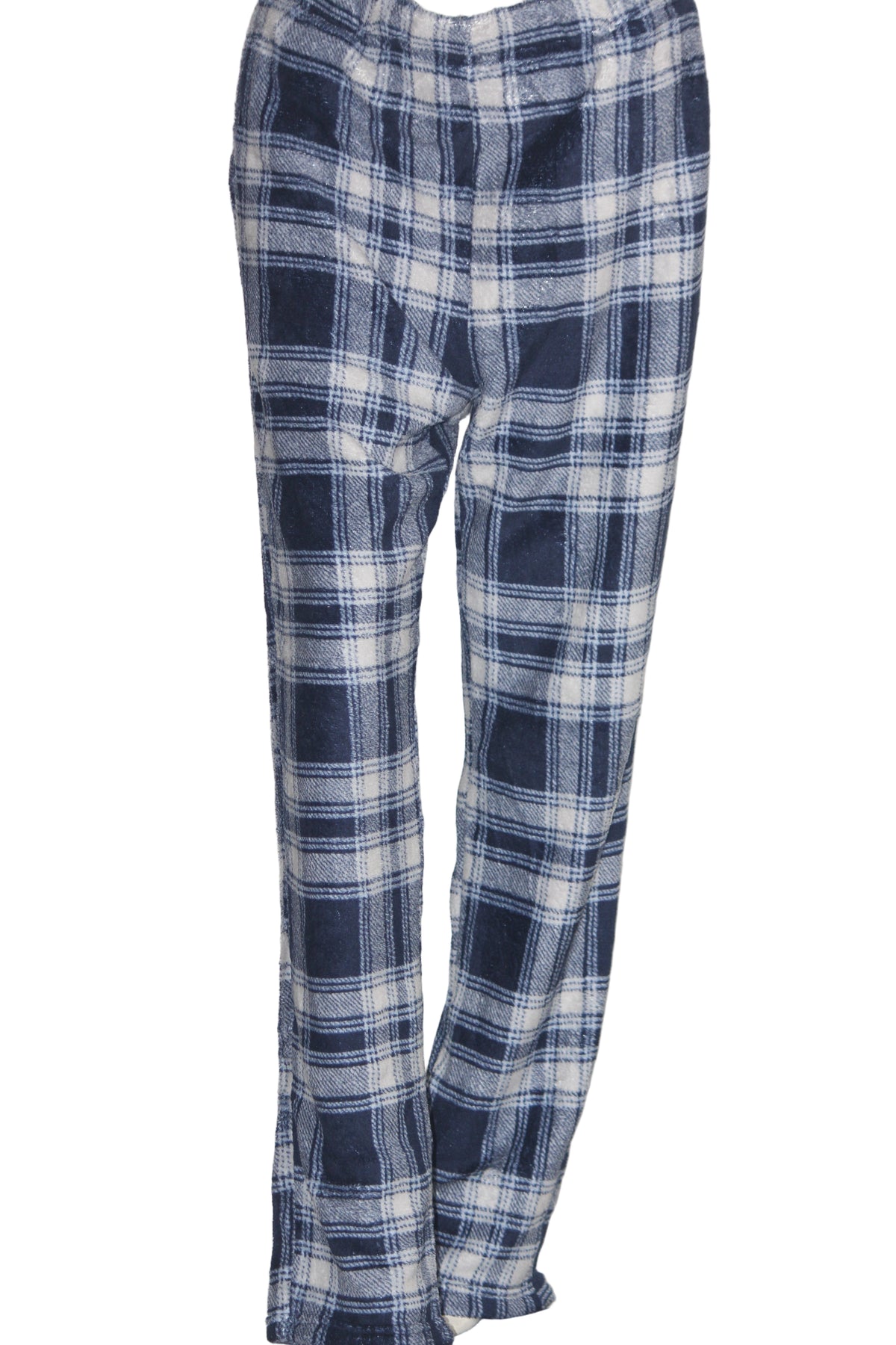 ThriftyFy Checkered Navy Warm Tights – Stylish Comfort (Large)