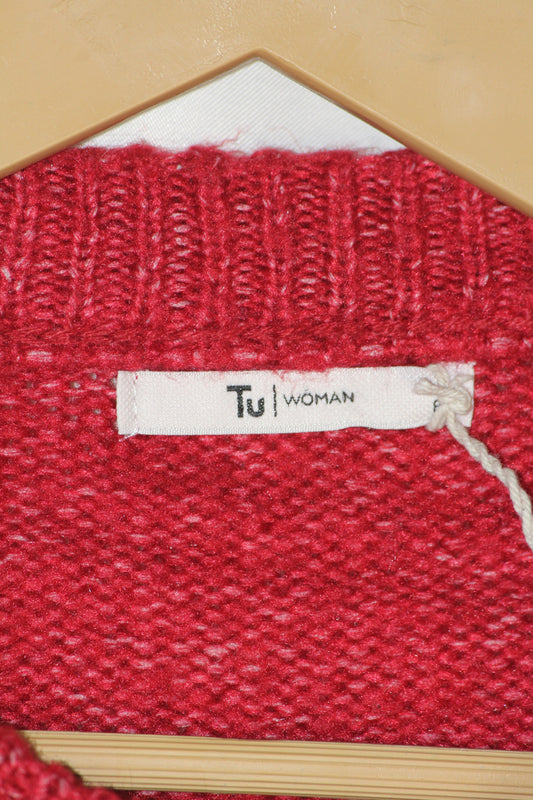Cherry Red Winter Sweater – Tu – Small