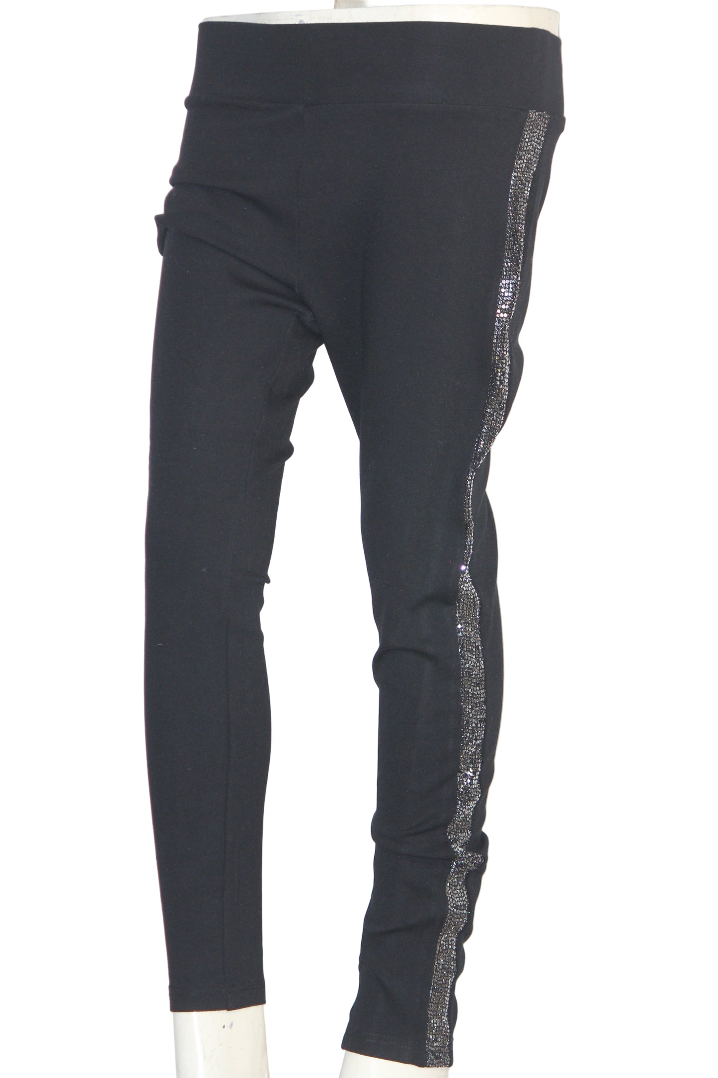 M&S Mirror Stripe Trouser – Elegant Shine Detail (Small)