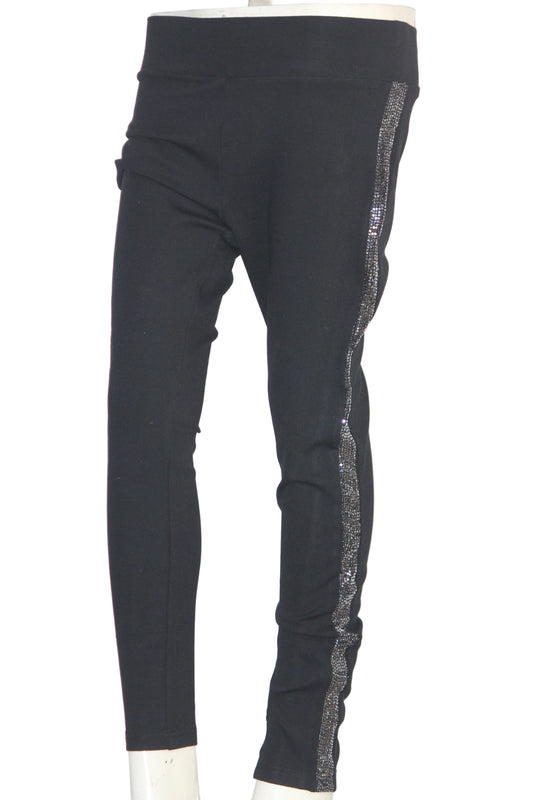 M&S Mirror Stripe Trouser – Elegant Shine Detail (Small)