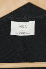 M&S Black Stretch Trouser – Large