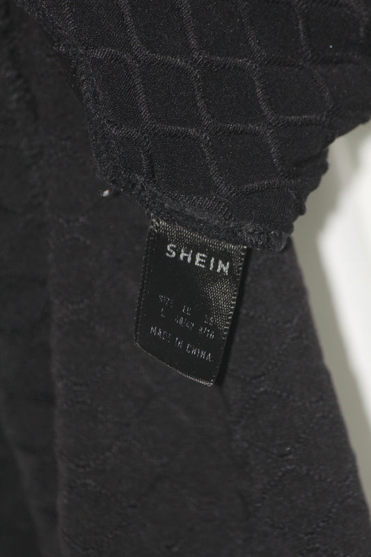 Shein Sleek Black Stretch Trouser – Modern Fit (Small)