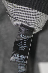 M&S Black & Gray Check Pant – Large
