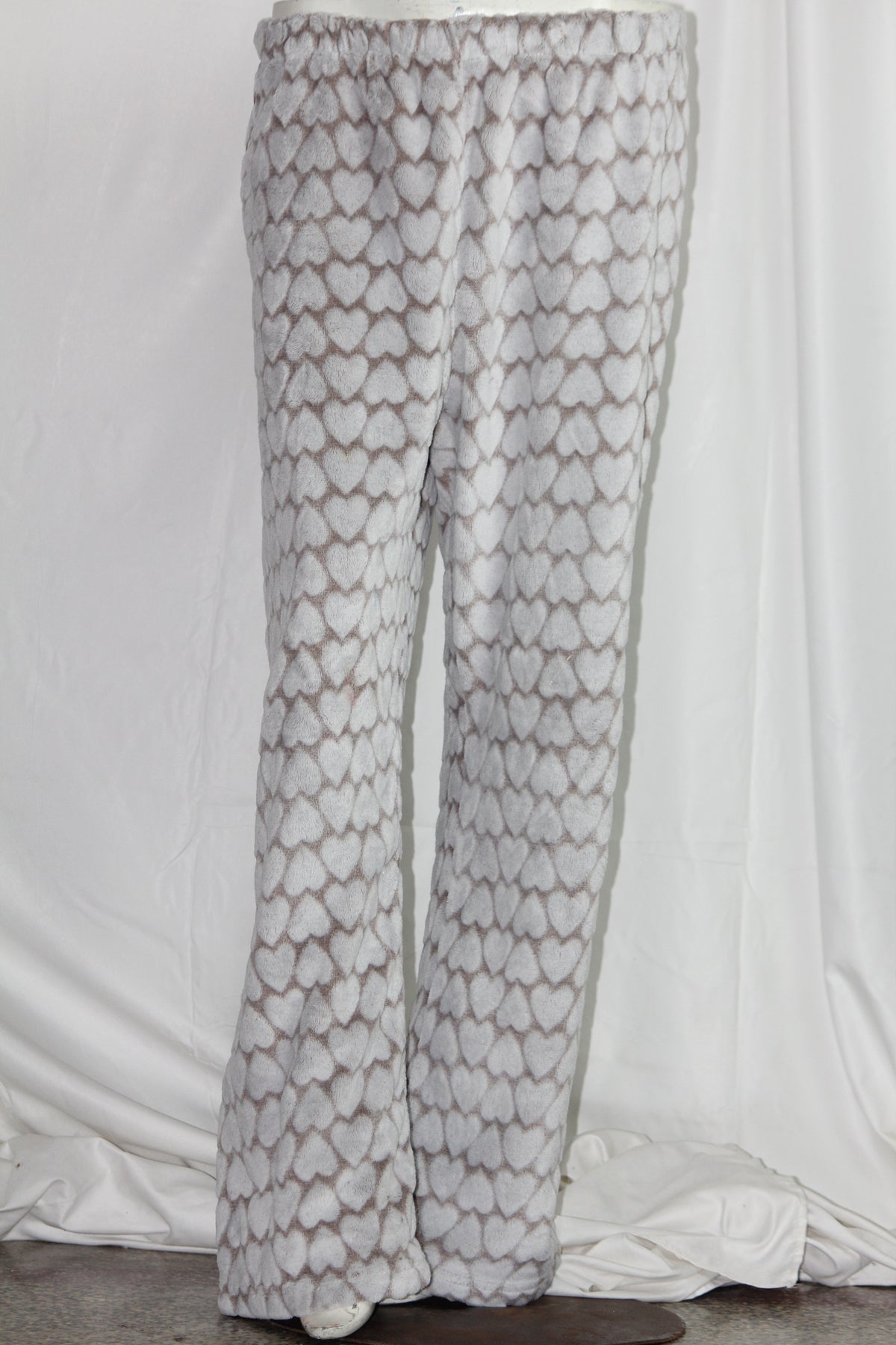 White Heart Print Warm Tights by ThriftyFy – Large