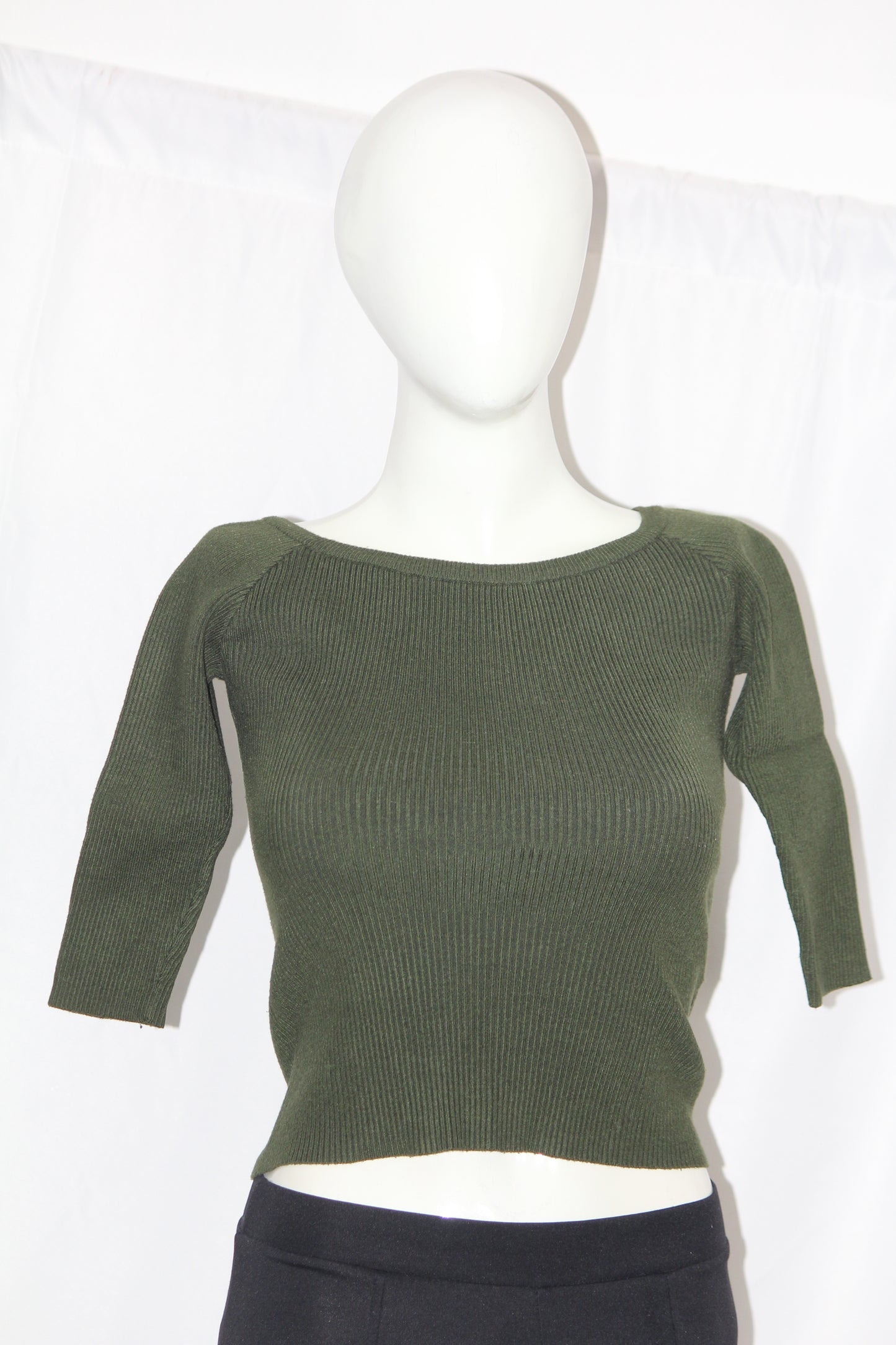 BannedDApparel Green Knit Sweater (Small)