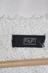 White Heart Knit Sweater – F&F – Large