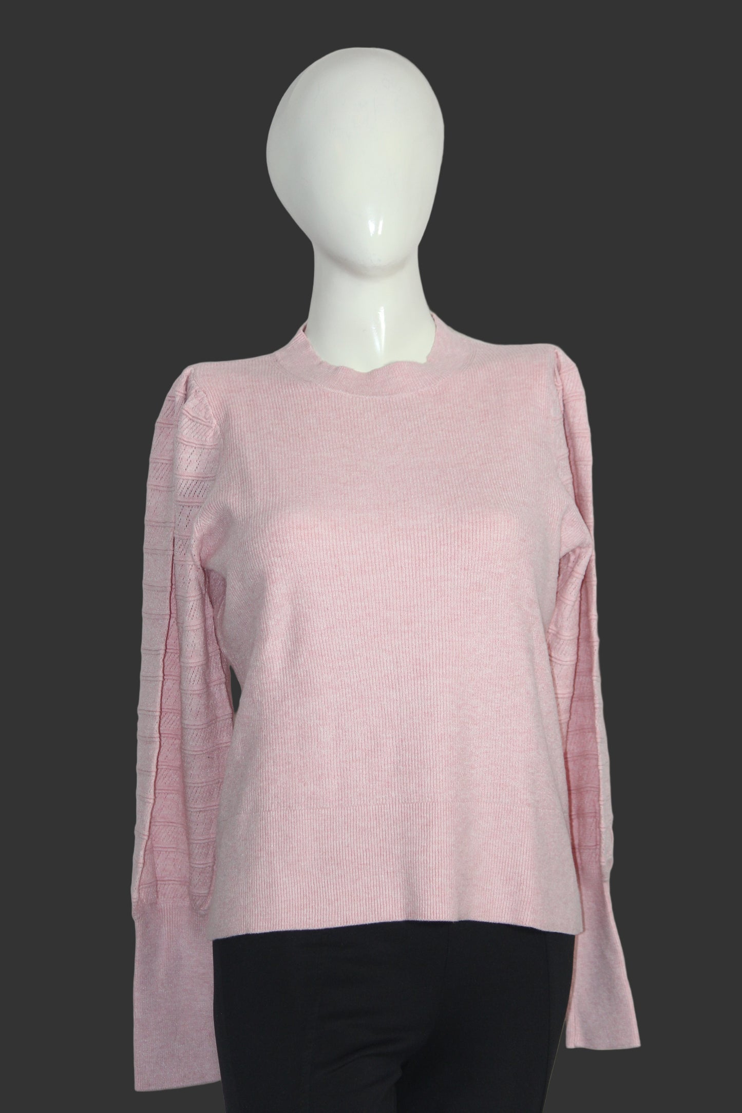 Soft Pink Knit Sweater – M&S – Medium
